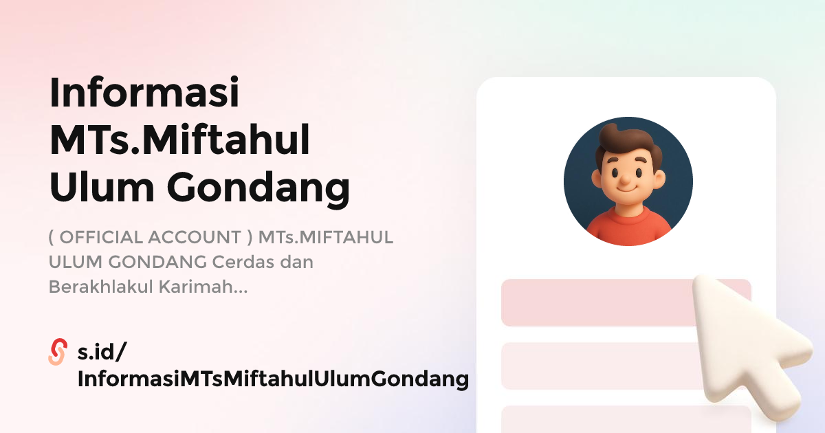 Informasi MTs.Miftahul Ulum Gondang