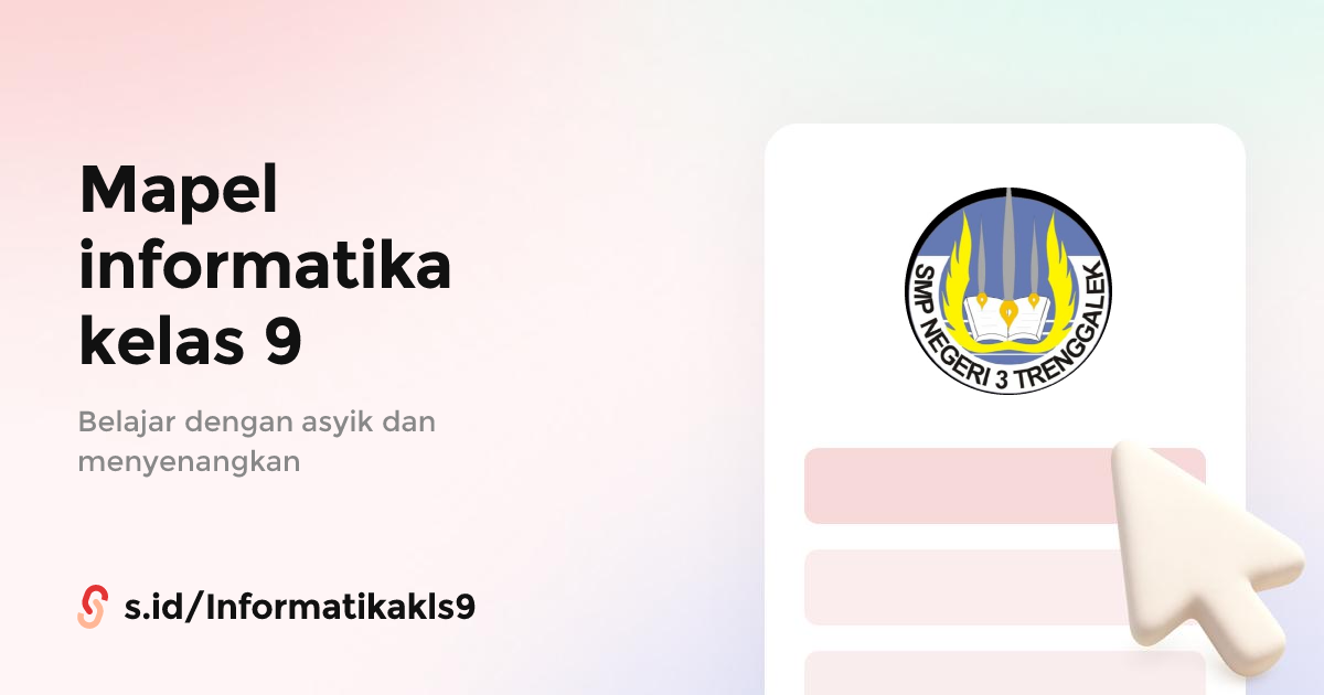 Mapel informatika kelas 9