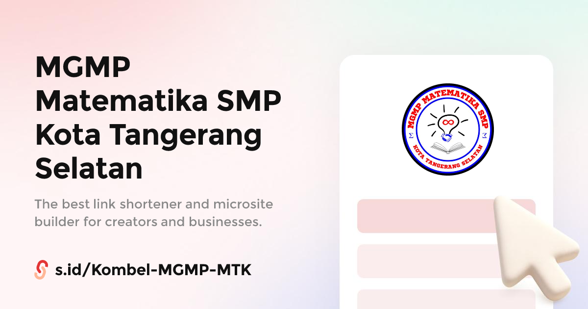MGMP Matematika SMP Kota Tangerang Selatan
