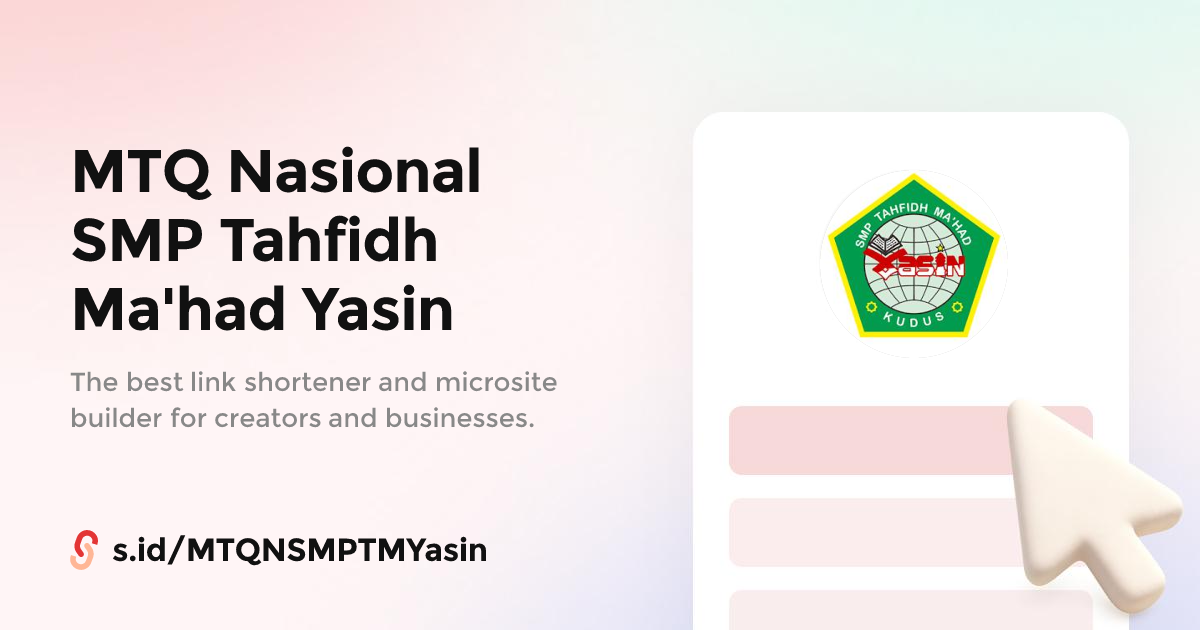 MTQ Nasional SMP Tahfidh Ma'had Yasin