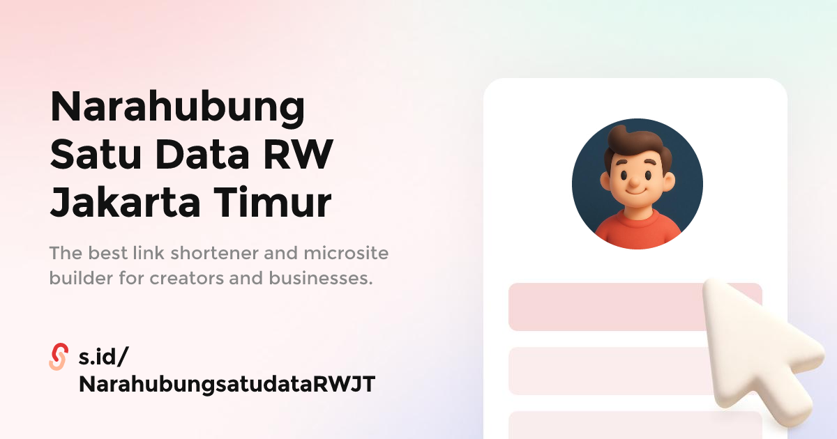 Narahubung Satu Data RW Jakarta Timur
