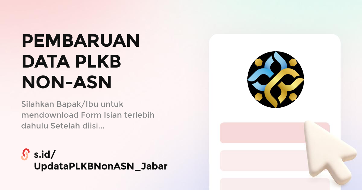 PEMBARUAN DATA PLKB NON-ASN