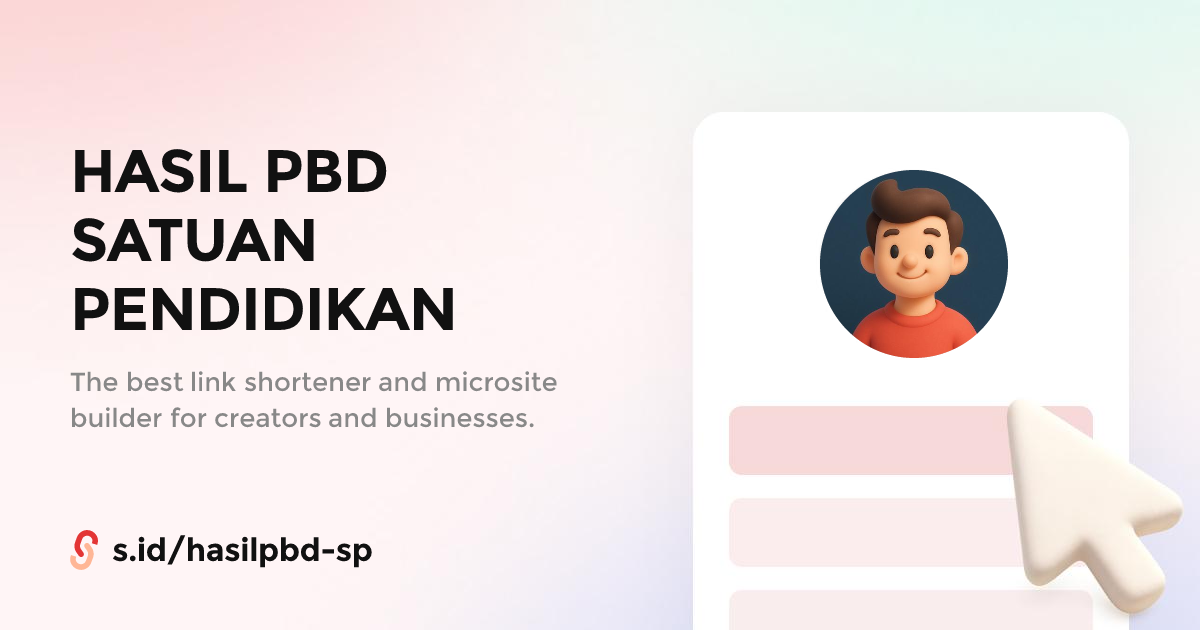 HASIL PBD SATUAN PENDIDIKAN