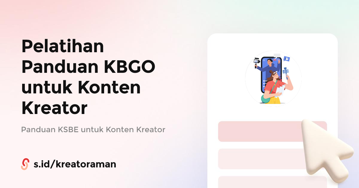 Pelatihan Panduan KBGO untuk Konten Kreator