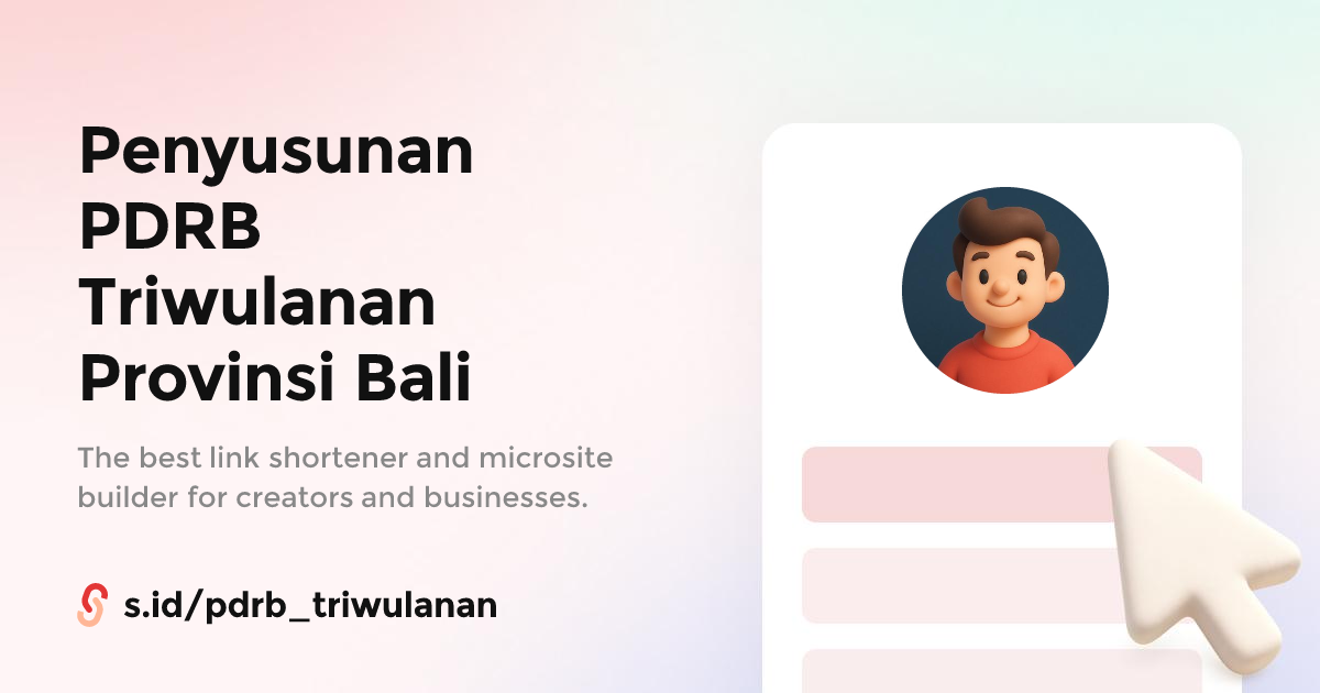 Penyusunan PDRB Triwulanan Provinsi Bali