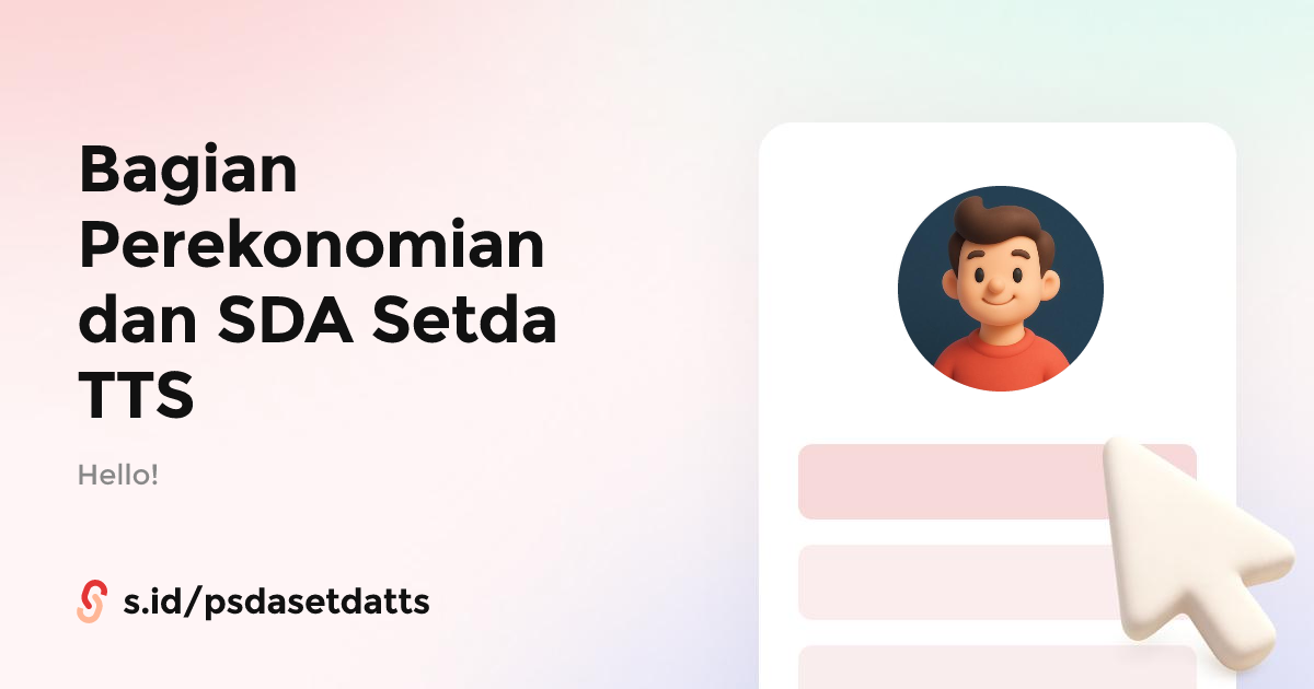 Bagian Perekonomian dan SDA Setda TTS