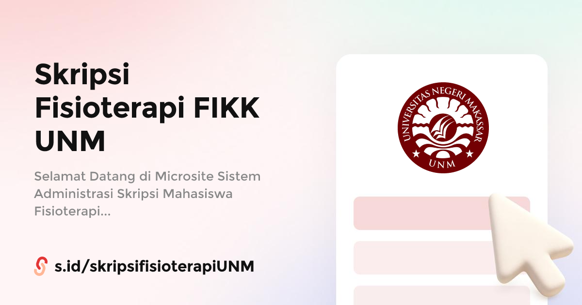 Skripsi Fisioterapi FIKK UNM