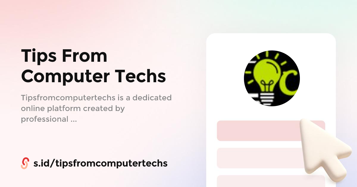 Tips From Computer Techs
