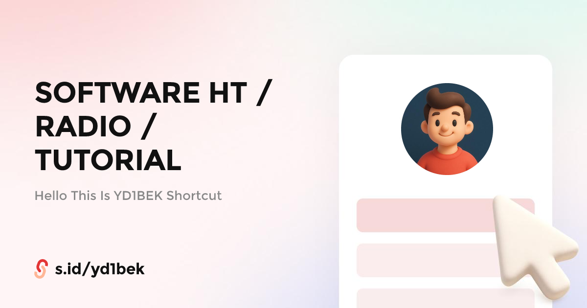 SOFTWARE HT / RADIO / TUTORIAL